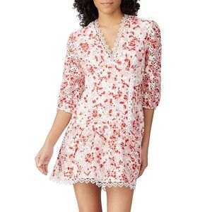 La Maison Talulah Dance and Romance Crochet Eyelet‎ Mini Dress Sz S